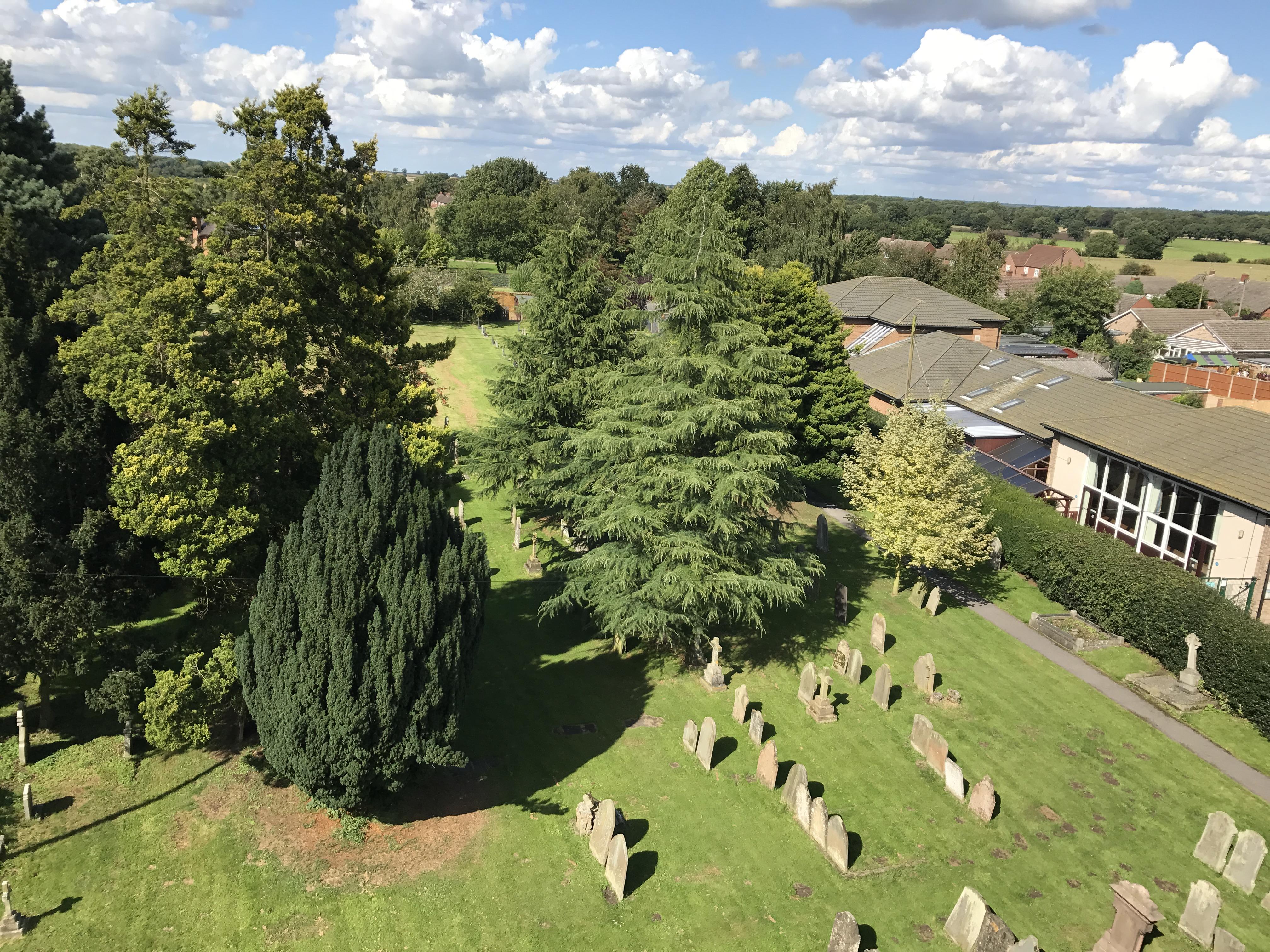 View from All Saints Church tower - north